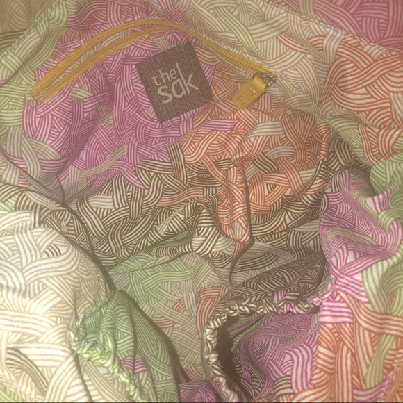 The Sak Tote Leather Purse Yellow - Picture 5 of 8